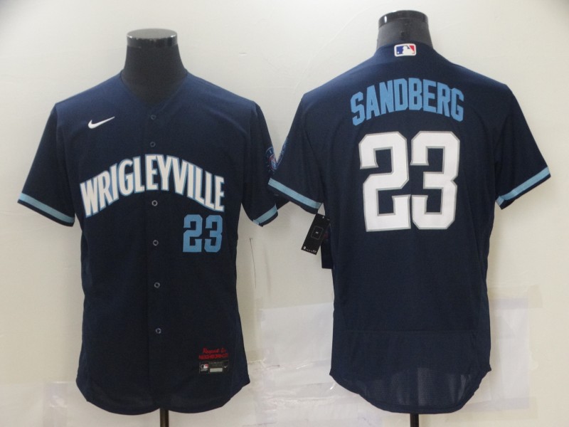 Cubs 23 Ryne Sandberg Navy 2021 City Connect Flexbase Jersey,We sell and wholesale Cubs 23 Ryne Sandberg Navy 2021 City Connect Flexbase Jersey on line form chian!